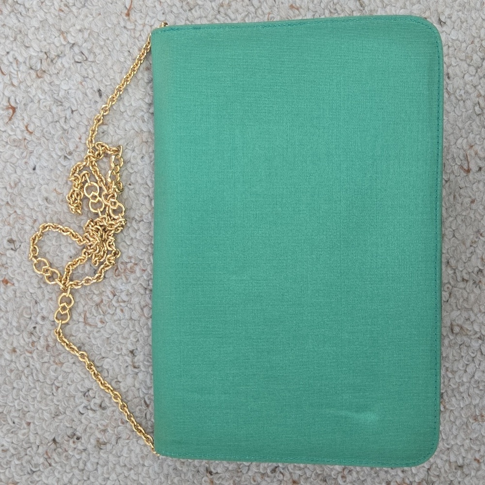 Mila Schon Emerald Green Shoulder Bag Made In Italy - Picture 3 of 8